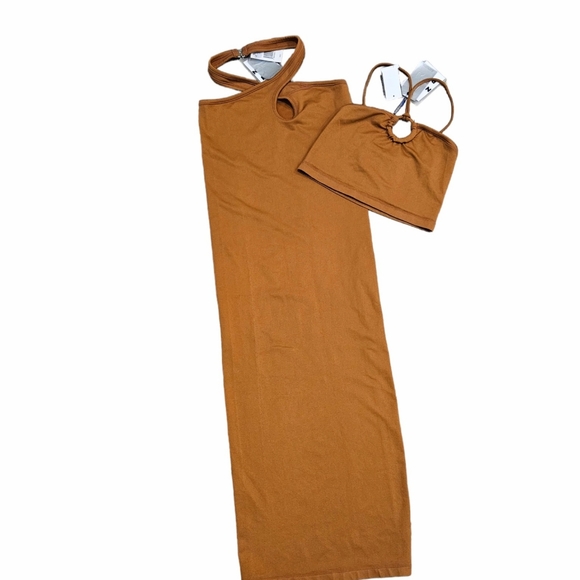 Simon Miller Nana Crop top and Yammin Midi Skirt in Coconut Shell XS/S NWT - Picture 12 of 12